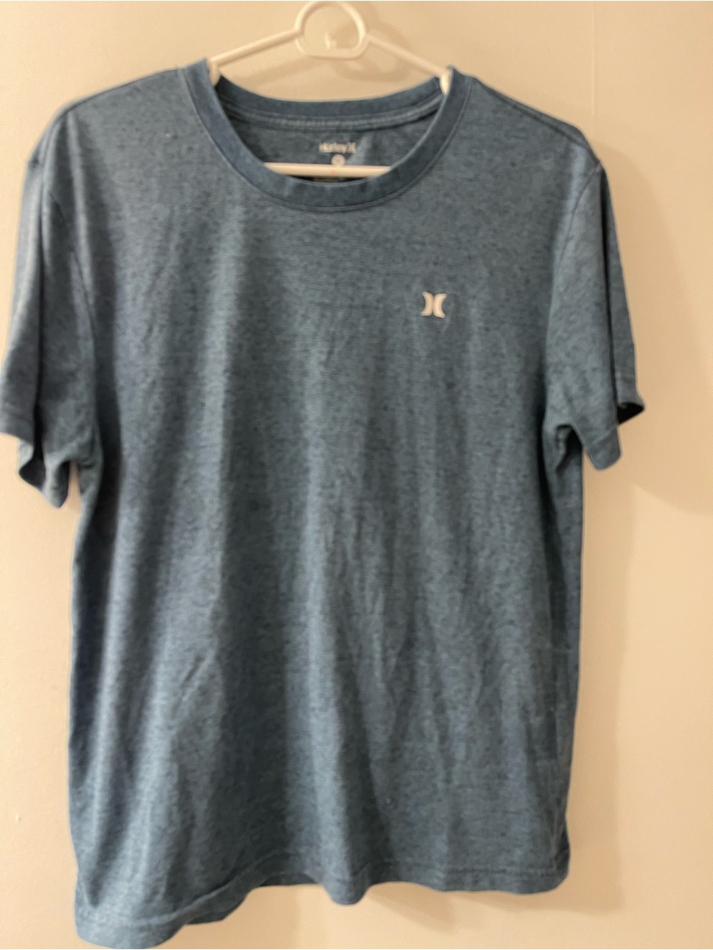 Hurley Men’s Heathered Blue Short-Sleeve Crewneck Tee